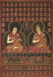 Eighth Karmapa, Mikyo Dorje (1507-1554) and his teacher the First Sangye Nyenpa